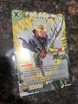 SS Trunks Altering the Future Dragon Ball Super Card Game FEST GOLD STAMP | NM - Image 3