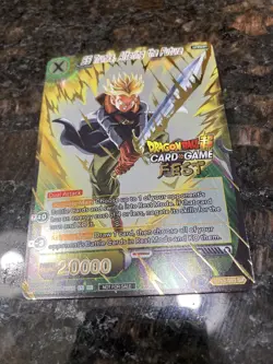 SS Trunks Altering the Future Dragon Ball Super Card Game FEST GOLD STAMP | NM - Image 4