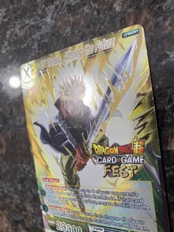 SS Trunks Altering the Future Dragon Ball Super Card Game FEST GOLD STAMP | NM - Image 5
