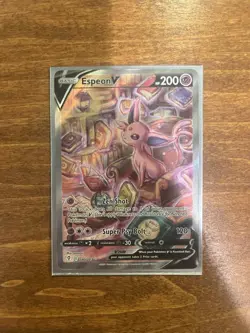 Espeon V 180/203 Pokemon TCG Evolving Skies Holo V Card 200 HP - Image 1