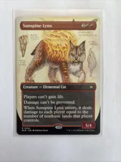 1x MTG - Sunspine Lynx Showcase (0292) - Bloomburrow - BLB - NM - Image 1
