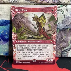 Hired Claw #0317 (Showcase) Bloomburrow Regular NM - Image 1