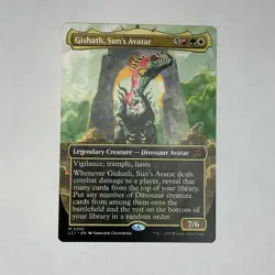 Gishath, Sun's Avatar (Borderless) 330 NM Normal M The Lost Caverns of Ixalan MT - Image 1