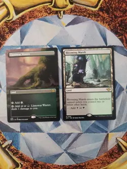 Llanowar Wastes + Blooming Marsh EDH Golgari rare land lot + Obelisk Spider +1 - Image 2