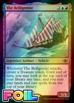 x1 The Belligerent LCI MTG 225 FOIL RARE M/NM 1x - Image 1