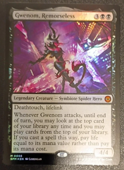 MTG Gwenom, Remorseless Foil NM Marvel's Spider-Man Magic 56 - Image 1
