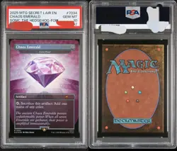 Chaos Emerald - Lotus Petal (7034) Secret Lair Drop Foil PSA 10 POP 2 - Image 3