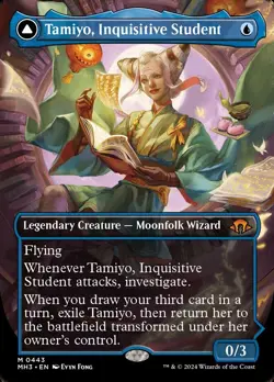 MTG - Tamiyo, Inquisitive Student (Borderless) - Modern Horizons 3 - Regular - Image 1