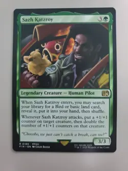 MTG Sazh Katzroy Final Fantasy Regular Rare - Image 1