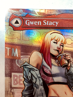 FOIL MTG Gwen Stacy / Ghost Spider M 0202 Magic Spider-Man BORDERLESS - Image 2