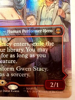 FOIL MTG Gwen Stacy / Ghost Spider M 0202 Magic Spider-Man BORDERLESS - Image 4