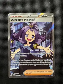 Pokemon TCG: Mega Evolution BASE | Secret Rare | Acerolas Mischief | 165/132 - Image 1