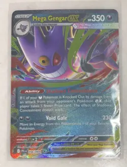 Pokemon Mega Gengar ex 056/094 Phantasmal Flames Holo Double Rare English PFL NM - Image 1