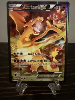 Pokemon TCG Charizard EX #XY121 Holo Ultra Rare XY Black Star Promos LP NM - Image 1
