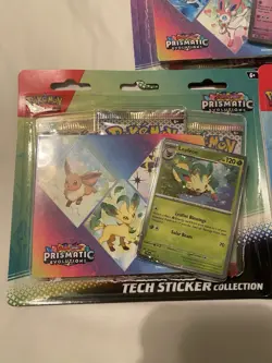 Pokemon TCG Prismatic Evolutions Tech Sticker Collection Blister Set of 3 Sealed - Image 2
