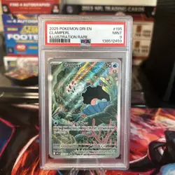 Clamperl 195/182 PSA 9 Illustration Rare 2025 Pokemon Destined Rivals - Image 1