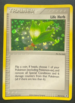 Pokemon TCG Life Herb - 93/112 Reverse Holo EX Fire Red Leaf Green LP - Image 1