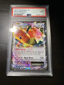 2016 Pokemon Dragonite EX 72/108 XY Evolutions MT PSA 9 - Image 1