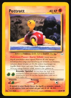 Shuckle #51/64 Neo Revelation - GERMAN Pokemon TCG - Lightly played - Image 1