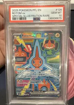 2025 Pokemon Rotom Ex Special Illustration Rare #126 PSA GEM MINT 10 - Image 1