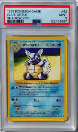 [PSA 9] 1999 Pokemon Shadowless Base Set Trio Charmeleon Wartortle Ivysaur WOTC - Image 5