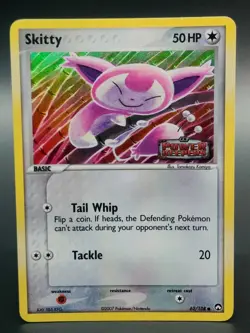 Skitty 62/108 Power Keepers Stamped Reverse Holo Komiya Pokemon - Image 1