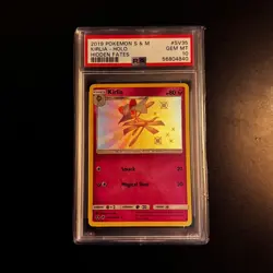 2019 POKEMON SUN & MOON HIDDEN FATES #SV35 KIRLIA-HOLO PSA 10 GEM MINT - Image 1