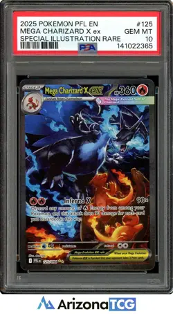 Pokemon 2025 Mega Charizard X ex 125/094 SIR Phantasmal Flames GEM MINT PSA 10 - Image 1