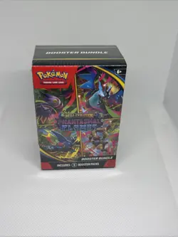 Pokemon TCG Mega Evolution Phantasmal Flames Booster Bundle (6 Packs) Sealed - Image 1