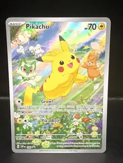 Pokemon Pikachu SVP 088 Scarlet & Violet Full Art Holo Black Star Promo - Image 1