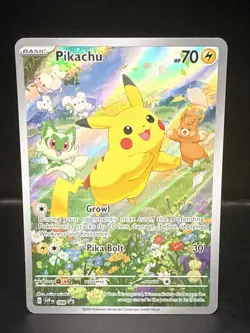 Pokemon Pikachu SVP 088 Scarlet & Violet Full Art Holo Black Star Promo - Image 2