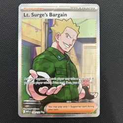 Pokemon TCG Lt. Surge's Bargain 170/132 Full Art Mega Evolution Ultra Rare - Image 2
