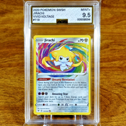 Pokemon SWSH Vivid Voltage Jirachi 119/185 AGS Mint+ 9.5 Holo Amazing Rare 2020 - Image 1