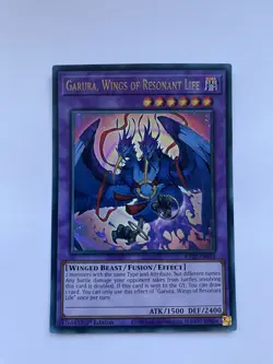 YuGiOh! Garura, Wings of Resonant Life RA02-EN024 Ultra Rare 1st Edition - Image 1