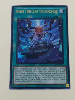 Yugioh Divine Temple of the Snake-Eye - 1st Edition Ultra Rare NM - Free Holo - Image 1