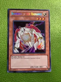 Yugioh Banisher of the Radiance LCGX-EN225 Secret Rare NM - Image 1