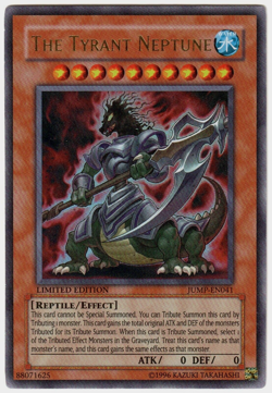 Yu-Gi-Oh! The Tyrant Neptune JUMP-EN041 Ultra Rare NM Shonen Jump Promo - Image 1