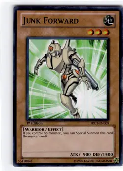 Yu-Gi-Oh 1st edition Junk Forward Super Rare #PRC1-EN009 - Image 1