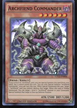 Yu-Gi-Oh TCG 2014 Mega-Tins #CT11-EN006 Archfiend Commander Super Rare - Image 1