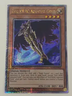 Yugioh - Evil HERO Adusted Gold - 1st Edition QCR Quarter Century NM - Free Holo - Image 1