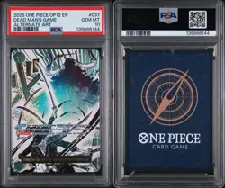 2025 ONE PIECE OP12-LEGACY OF THE MASTER #037 DEAD Men's GAME ALT PSA 10 GEM MT - Image 3