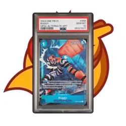 BUGGY OP02-058 PSA 10 ALT ART PARAMOUNT WAR ONE PIECE TCG 2023 - Image 1