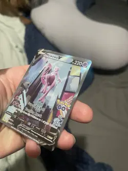 Pokemon Go Mewtwo v Full Art Holo Ultra Rare Card 072/078 Pokemon TCG - Image 2
