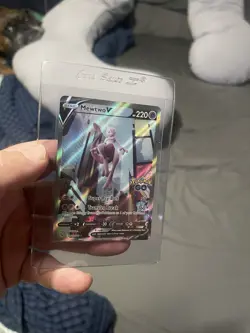 Pokemon Go Mewtwo v Full Art Holo Ultra Rare Card 072/078 Pokemon TCG - Image 4