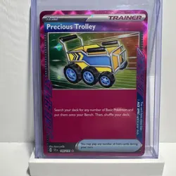 Pokemon TCG Precious Trolley Trainer Card 185/191 Surging Sparks Ace - Image 1