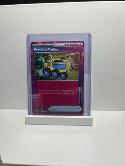 Pokemon TCG Precious Trolley Trainer Card 185/191 Surging Sparks Ace - Image 2