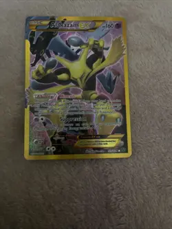 Pokemon TCG Alakazam EX Holo Full Art Ultra Rare 2016, 125/124 Card - Image 1