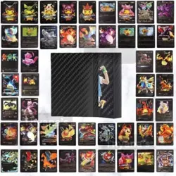 55Pcs Pokemon Card Foil PACK CARDS TCG GX Vmax GX Card Charizard Rare - Image 2
