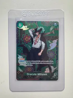 One Piece Card Dracule Mihawk OP12-030 SP OP14 Azure Sea’s Seven - Image 1