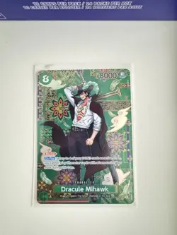 One Piece Card Dracule Mihawk OP12-030 SP OP14 Azure Sea’s Seven - Image 2